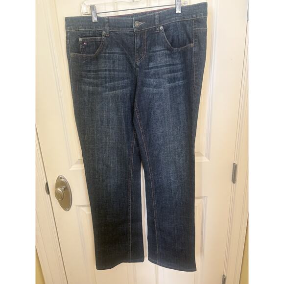 Tommy Hilfiger Denim - Tommy Hilfiger Women's American Freedom Boot blue bootcut jeans Size 14